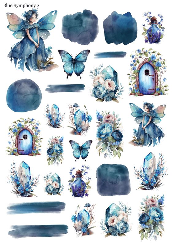 Stikeri "Blue Symphony 2"