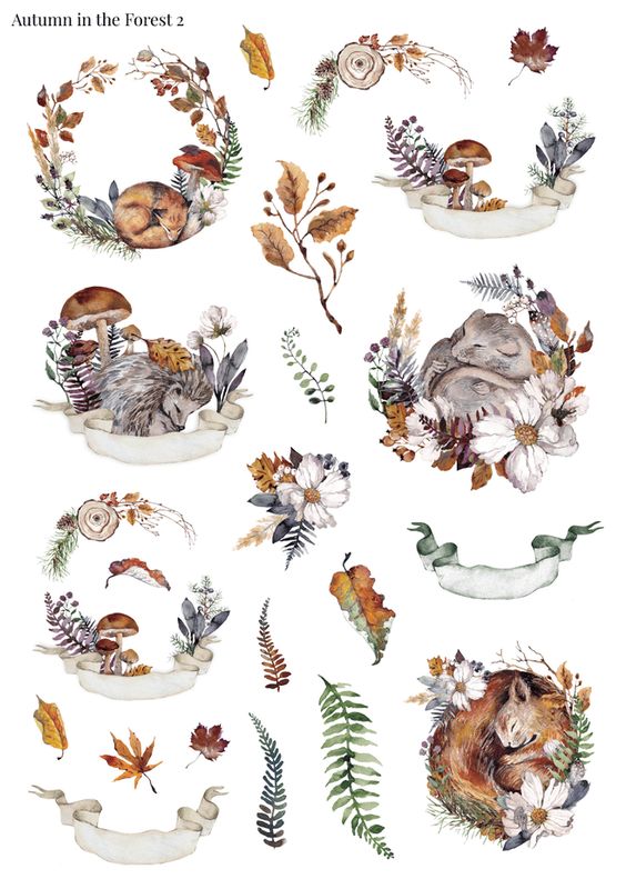 Stikeri "Autumn in the Forest 2"