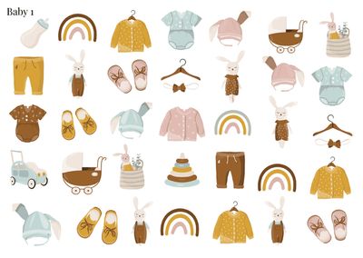 Stikeri "Baby 1" Stikeri "Baby 1"