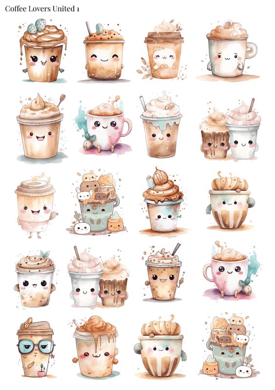 Stikeri "Coffee Lovers United 1"