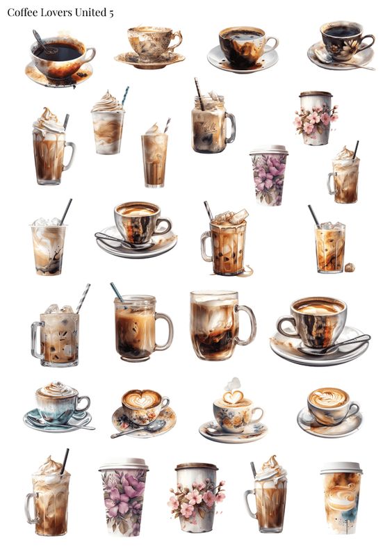 Stikeri "Coffee Lovers United 5"