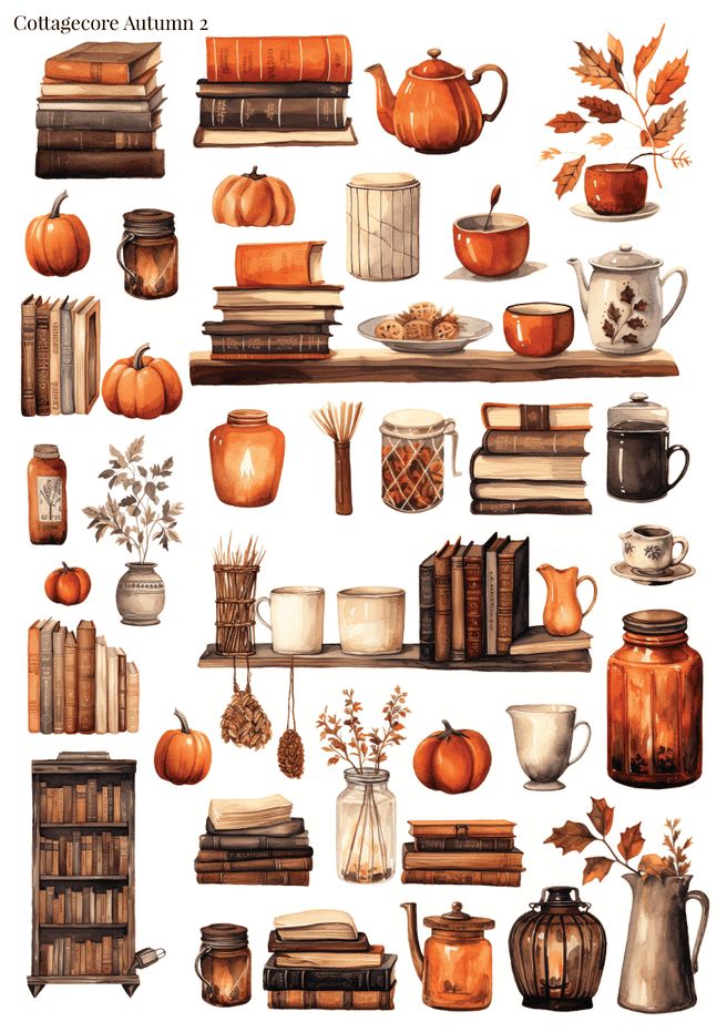 Stikeri &quot;Cottagecore Autumn 2&quot;