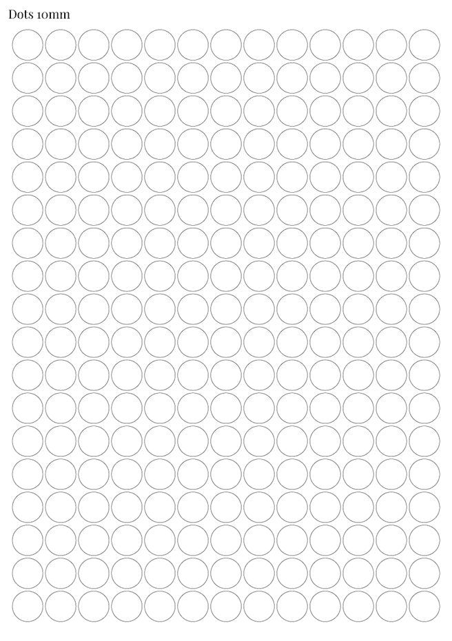 Stikeri &quot;Dots 10mm&quot;