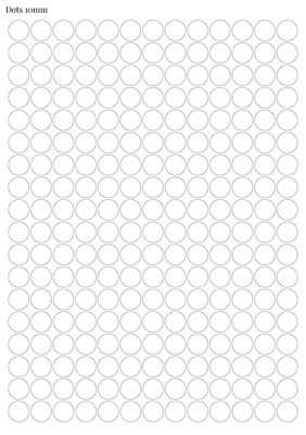 Stikeri &quot;Dots 10mm&quot;