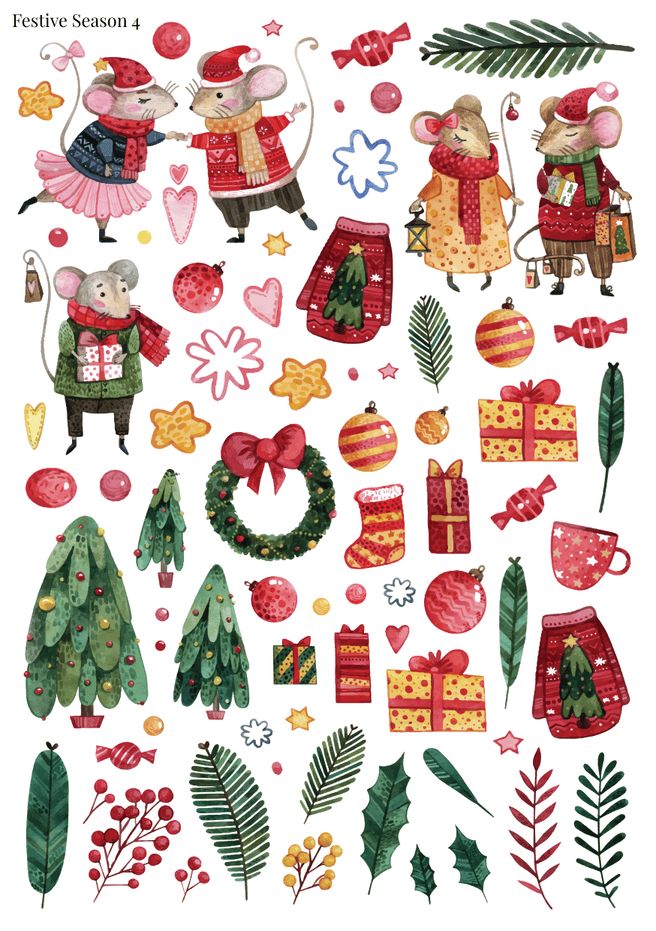 Stikeri &quot;Festive Season 4&quot;