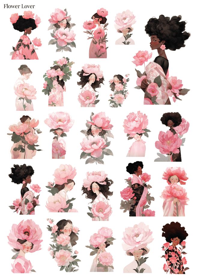 Stikeri &quot;Flower Lover&quot;