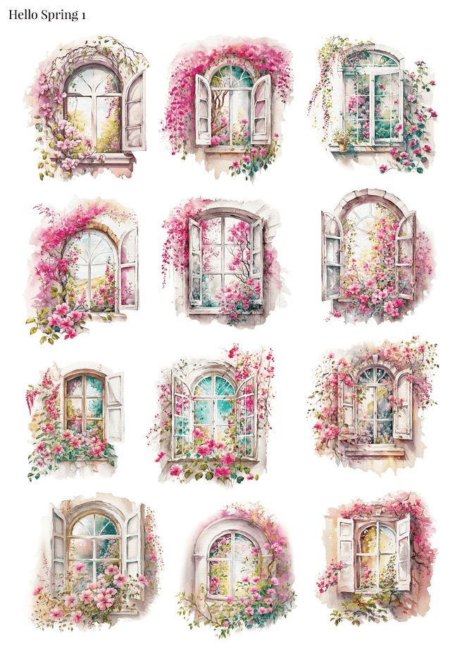 Stikeri &quot;Hello Spring 1&quot;