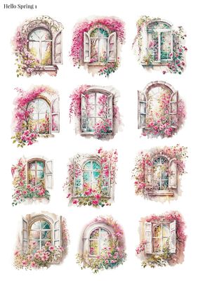 Stikeri "Hello Spring 1"