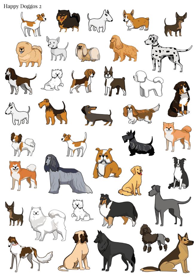 Stikeri &quot;Happy Doggos 2&quot;