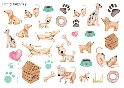 Stikeri &quot;Happy Doggos 4&quot;