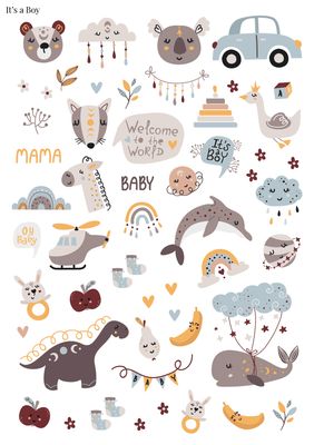 Stikeri &quot;It&#39;s a Boy&quot;