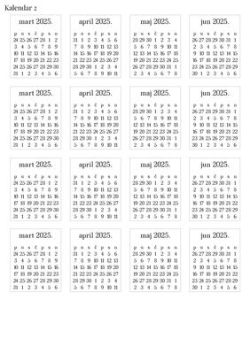 Stikeri &quot;Kalendar 2&quot;