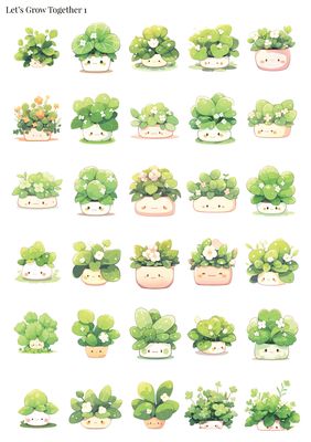Stikeri "Let's Grow Together 1"