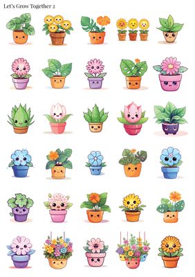 Stikeri &quot;Let&#39;s Grow Together 2&quot;