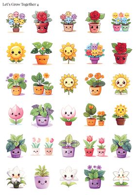 Stikeri &quot;Let&#39;s Grow Together 4&quot;