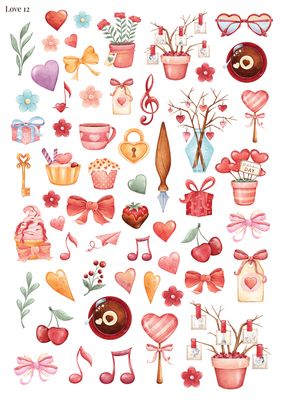 Stikeri "Love 12"