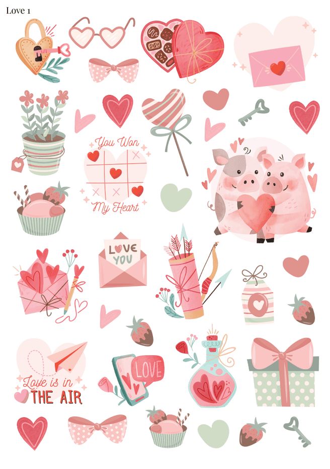 Stikeri &quot;Love 01&quot;