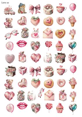 Stikeri &quot;Love 10&quot;