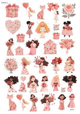 Stikeri &quot;Love 05&quot;