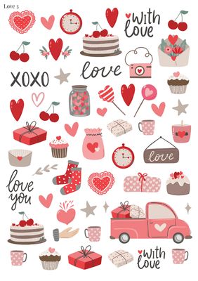 Stikeri &quot;Love 03&quot;