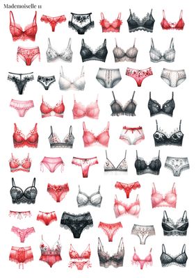 Stikeri &quot;Mademoiselle 11&quot;