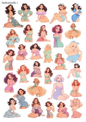 Stikeri &quot;Mademoiselle 05&quot;