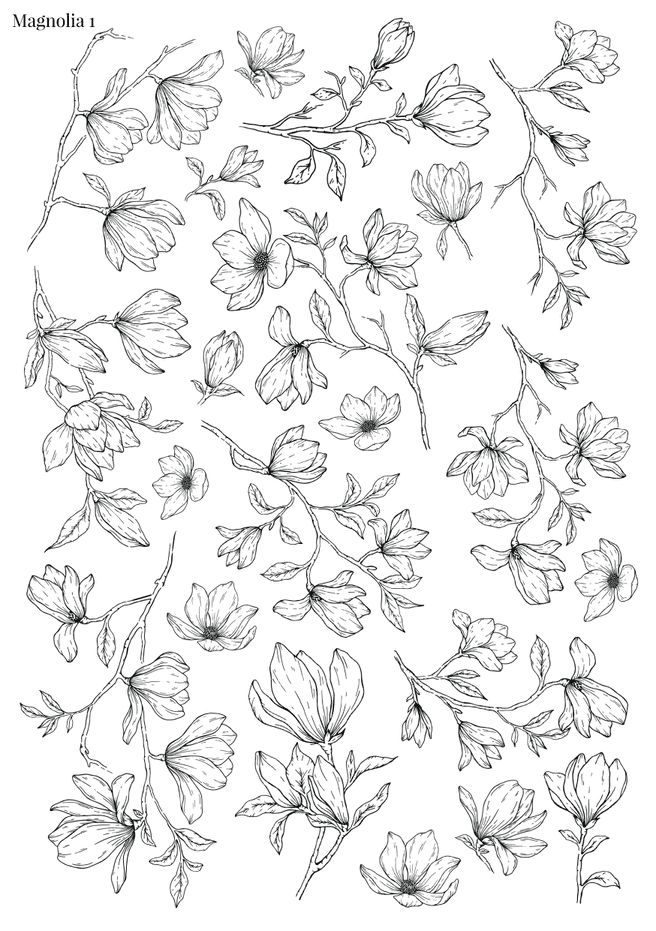 Stikeri &quot;Magnolia 1&quot;