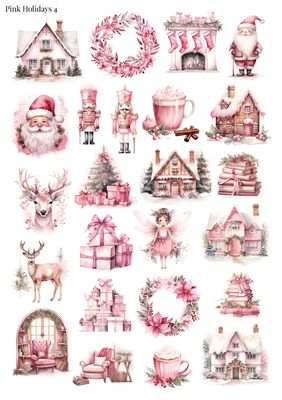 Stikeri &quot;Pink Holidays 4&quot;