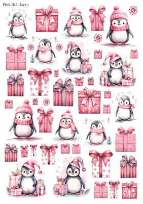Stikeri "Pink Holidays 1"