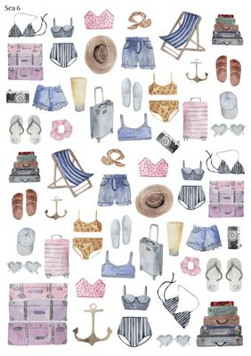 Stikeri "Sea 6" Stikeri "Sea 6"