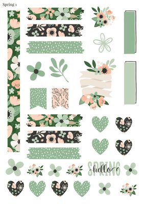 Stikeri &quot;Spring 1&quot;