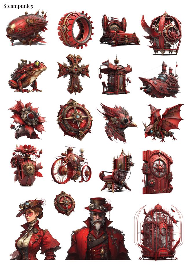 Stikeri &quot;Steampunk 5&quot;