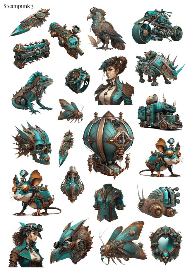 Stikeri &quot;Steampunk 3&quot;