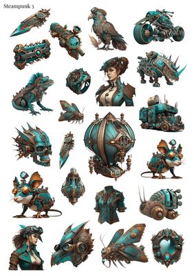 Stikeri &quot;Steampunk 3&quot;