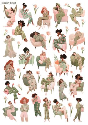 Stikeri "Sunday Reset"