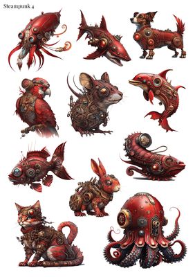 Stikeri &quot;Steampunk 4&quot;
