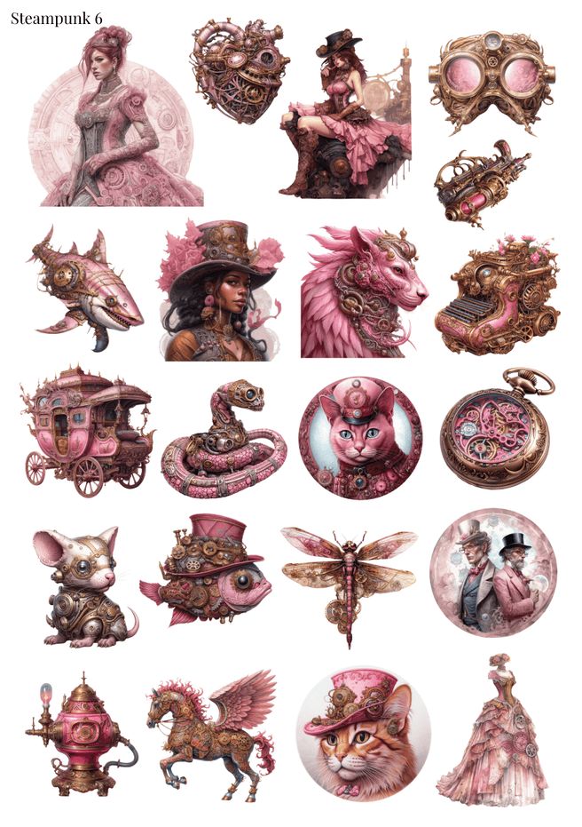 Stikeri &quot;Steampunk 6&quot;