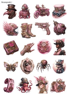 Stikeri &quot;Steampunk 7&quot;