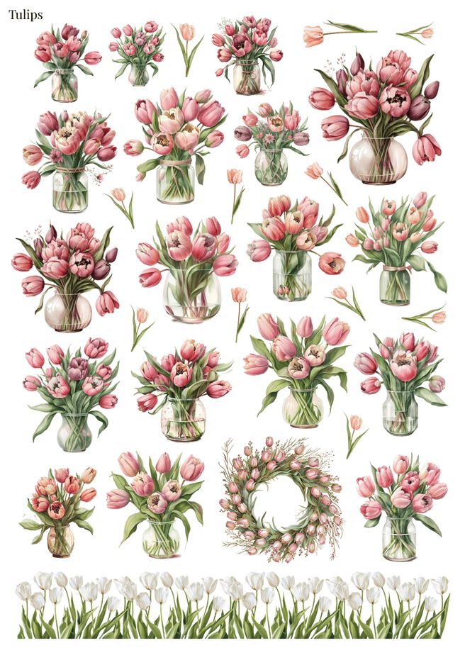 Stikeri &quot;Tulips&quot;