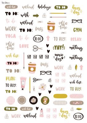 Stikeri &quot;To Do 1&quot;
