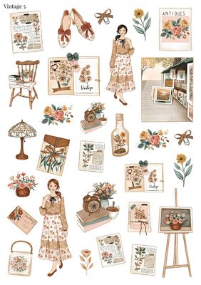 Stikeri "Vintage 5"