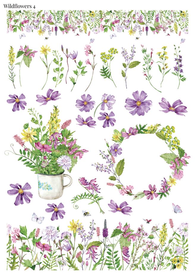 Stikeri &quot;Wildflowers 4&quot;