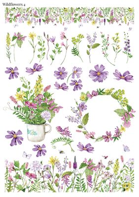 Stikeri &quot;Wildflowers 4&quot;