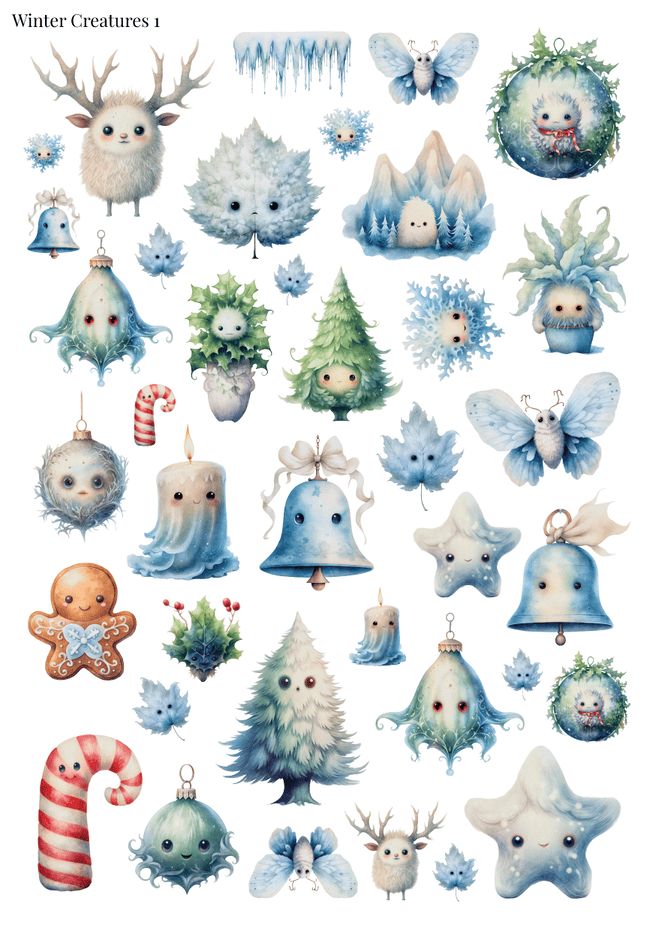 Stikeri &quot;Winter Creatures 1&quot;