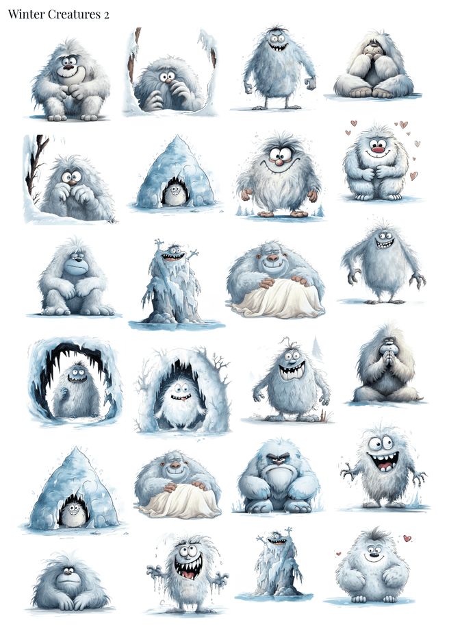 Stikeri &quot;Winter Creatures 2&quot;