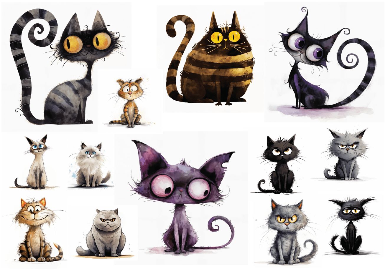 Set štampalica &quot;Adopt, Don&#39;t Shop: Cats&quot;