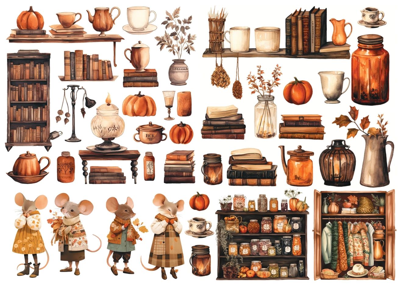 Set štampalica &quot;Cottagecore Autumn&quot;