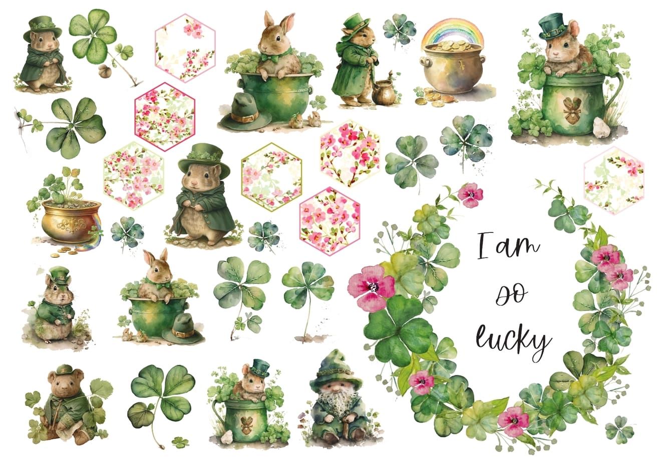 Set štampalica &quot;I&#39;m So Lucky&quot;