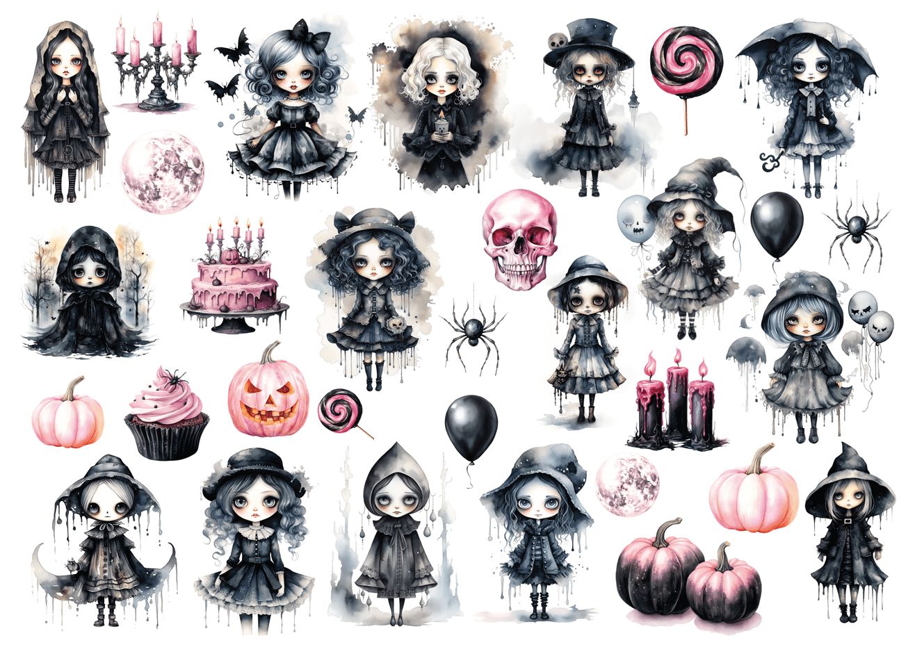 Set štampalica &quot;Pink Halloween&quot;