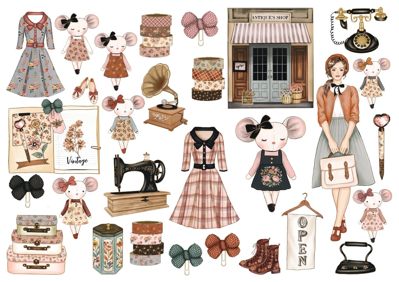 Set štampalica &quot;Vintage&quot;